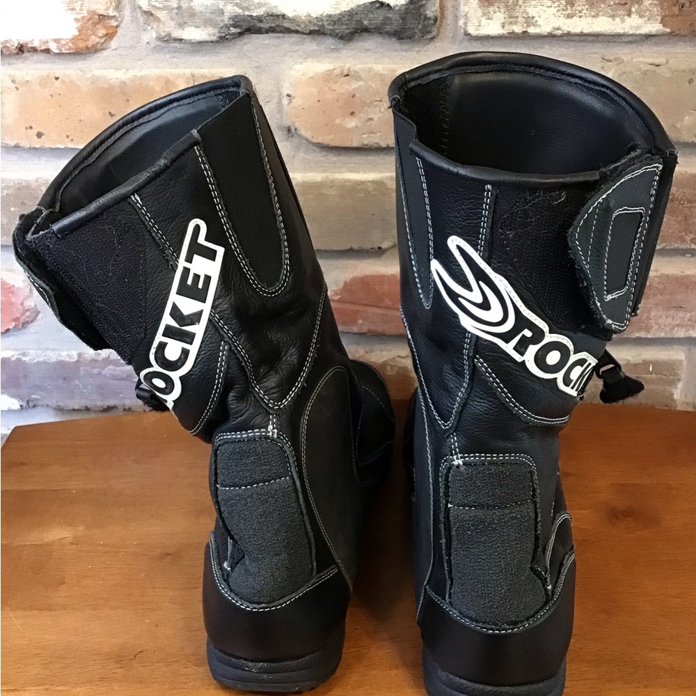 JOE ROCKET Black Motorcycle Racing Boots 9 - Picture 5 of 10